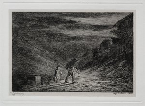 The Boat Trip: The Search for an Inn av Charles Francois Daubigny