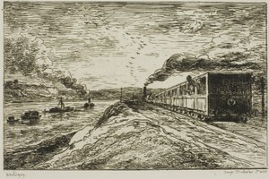 The Departure (Returen) av Charles Francois Daubigny