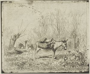 Eselet i engen av Charles Francois Daubigny
