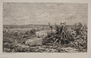 Druehøsten, 1865. av Charles Francois Daubigny