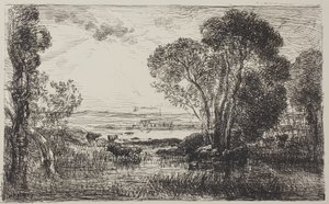 Den hydrauliske maskinen av Charles Francois Daubigny