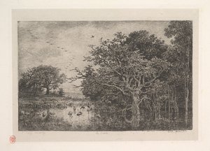 Myrene, 1851. av Charles Francois Daubigny