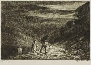 Jakten på et vertshus av Charles Francois Daubigny