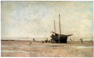 The Seashore, slutten av 1860-tallet tidlig på 1870-tallet. av Charles Francois Daubigny