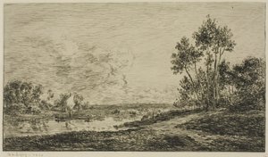 Seinen ved Port Maurin av Charles Francois Daubigny