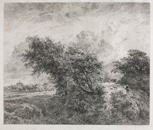The Thicket, 1855. av Charles Francois Daubigny