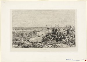 The Vintage (Suvenir of the Morvan) av Charles Francois Daubigny