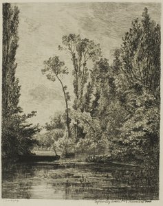 Jomfruøyene ved Bezons (Fiskehullet) av Charles Francois Daubigny