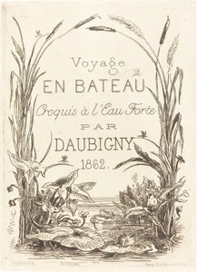 Tittelside for "Båttur" av Charles Francois Daubigny