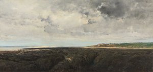Villerville Sett fra Le Ratier av Charles Francois Daubigny