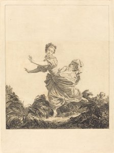 Lekker med vilje av Charles François Adrien Macret after Jean Honoré Fragonard