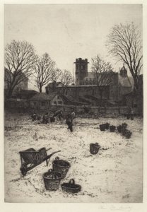 Uten tittel (hagescene) av Charles Frederick William Mielatz