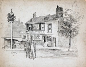 Old Windmill offentlig hus, 214-214 Chiswick High Road, Turnham Green, London, 1892-1933.