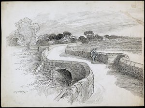 Swarkestone Bridge, Stanton By Bridge, Derbyshire av Charles George Harper