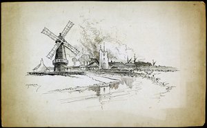 Wellington vindmølle, Barking, Stor-London av Charles George Harper