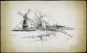 Wellington vindmølle, Barking, London, 1892-1933 av Charles George Harper