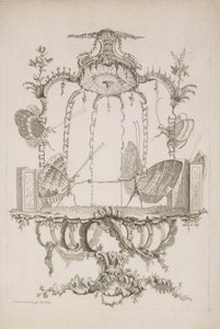 Duellen Duellen, fra Essay on Human Butterflies av Saint Aubin, ca. 1756-60.