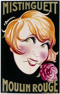 Mistinguett (Mistinguette) ved Moulin Rouge