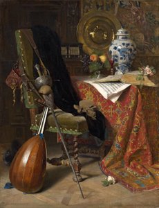 Interiør fra det syttende århundre, 1877 av Charles Gifford Dyer
