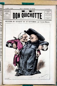 Omslag av "" Le Don Quixote "", nummer 276, farge satirisk