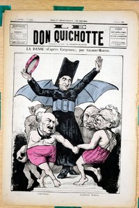 Omslag til ""Le Don Quixote"", nummer 294, Satirical in Colors av Charles Gilbert Martin