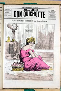 Omslag av "" Le Don Quixote "", nummer 58, Satirique en Couleurs av Charles Gilbert Martin