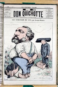 Omslag av "" The Don Quixote "", nummer 225, Satirique en Colors