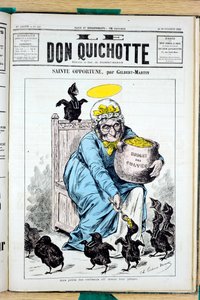 Omslag til "" The Don Quixote"", nummer 440, Satirical en Colors