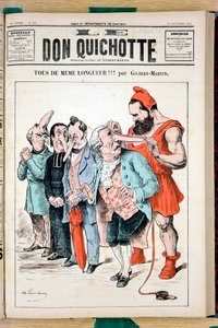 Omslag til "" The Don Quixote"", nummer 592, Satirical en Colors