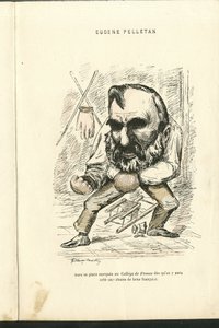 Illustrasjon av Charles Gilbert-Martin (1839-1905) i "" Contemporary Grimaces"" av Charles Gilbert Martin