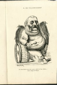Illustrasjon av Charles Gilbert-Martin (1839-1905) i "" Contemporary Grimaces"" av Charles Gilbert Martin
