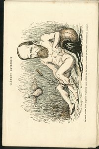 Illustrasjon av Charles Gilbert-Martin (1839-1905) i "" Contemporary Grimaces"" av Charles Gilbert Martin