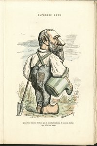 Illustrasjon av Charles Gilbert-Martin (1839-1905) i "" Contemporary Grimaces"" av Charles Gilbert Martin