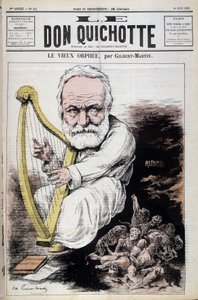 The Old Orpheus: tegneserie om Victor Hugo og Russland - av Gilbert-Martin (Gilbert Martin), i "" Don Quijote av 23.06.1882