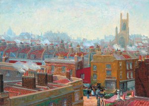 En corner i Chelsea av Charles Ginner