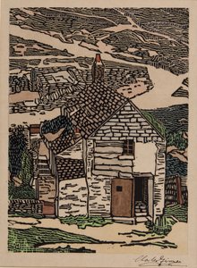 Cornish Cottage av Charles Ginner