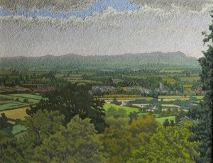 The Malvern Hills, Worcestershire (olje på lerret)