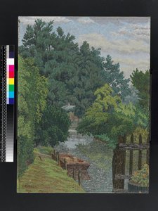The Punt in the Mill Stream, ca. 1930 av Charles Ginner