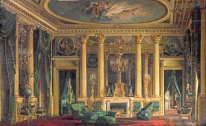 En salong på hotellet til Monsieur Basile Parent, Place Vendome, Paris, 1866 av Charles Giraud