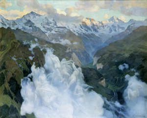 Skyer Lauterbrunnen-dalen, 1901.