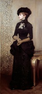 The Parisian av Charles Giron (1850-1914) 1883 (maleri)