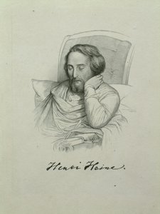Portrett av poeten Heinrich Heine 1797-1856, 1851 av Charles Gleyre