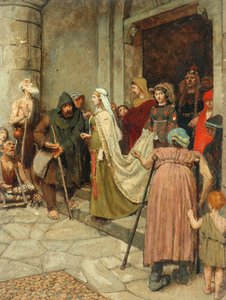 The Message (An Incident in the History of the Merovingian Kings) (olje på hardboard)