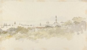 Genova - et havlandskap med frakt av Charles Gore
