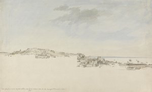 Lisboa, fra klosteret St. Francis da Citadel, 1774 (wc med penn og blekk over grafitt på papir)
