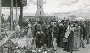 En London-messedag på Metropolitan Cattle Market av Charles Green