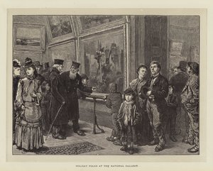 Feriefolk på Nasjonalgalleriet av Charles Green