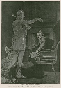 Illustrasjon for A Christmas Carol av Charles Dickens av Charles Green