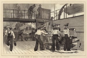 Naval Review på Spithead, avfyrte Royal Salute fra HMS Hercules