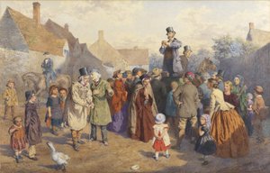 The Quack Doctor, 1866 (wc og kroppsfarge på papir) av Charles Green
